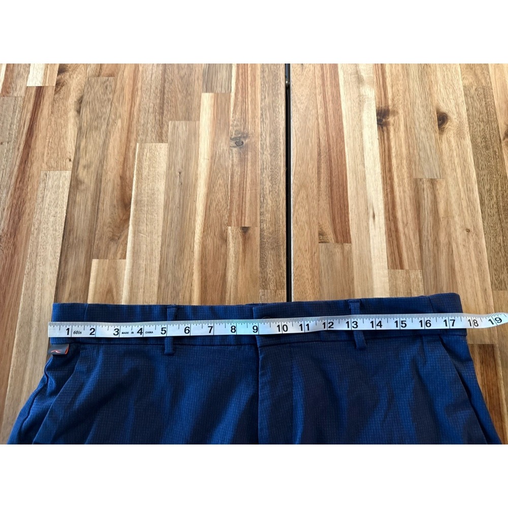 KJUS Blue Tailored Fit Regular Stretch Zip Fly Men Trade Wind Pants W35 L32 - Picture 3 of 8